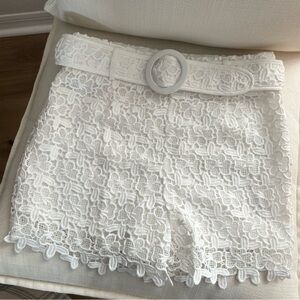 Judith March White Shorts